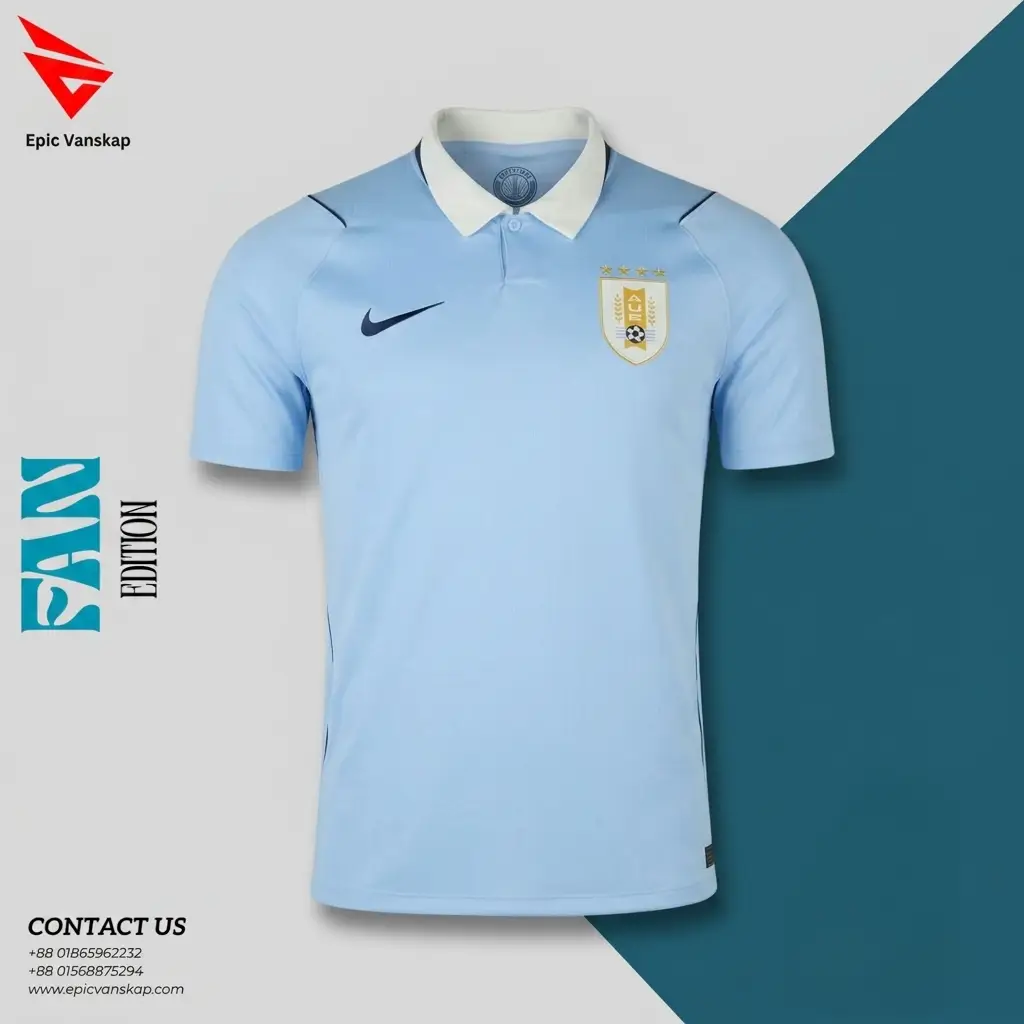 Uruguay 2026 Home Jersey Fan Edition